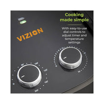Tower Vortx Vizion Manual Air Fryer With Rapid Air Circulation 1800W 7 Litre - Black