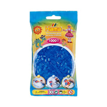 Hama 1000 Beads Refill Bag Plastic - Translucent Blue