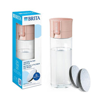 Brita Fill & Go Vital Water Filter Bottle With 2 MicroDiscs 600ml - Apricot