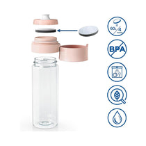 Brita Fill & Go Vital Water Filter Bottle With 2 MicroDiscs 600ml - Apricot