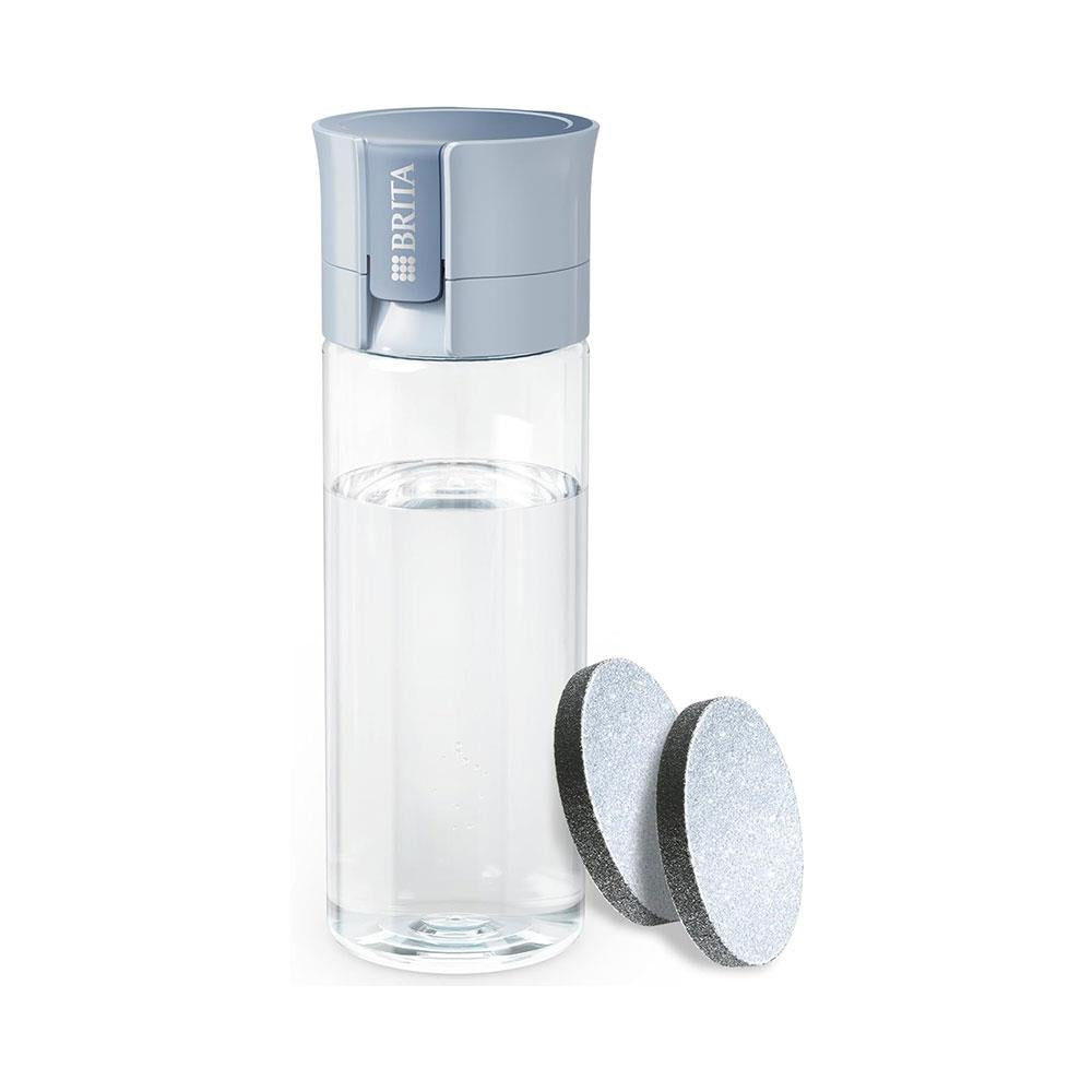 Brita Fill & Go Vital Water Filter Bottle With 2 MicroDiscs 600ml - Light Blue