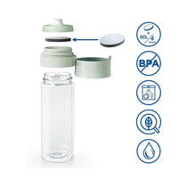 Brita Fill & Go Vital Water Filter Bottle With 2 MicroDiscs 600ml - Light Green