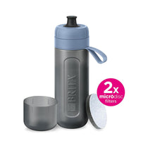 Brita Sports Water Filter Bottle Model Active 600ml With 2 MicroDiscs Filters - Dark Blue