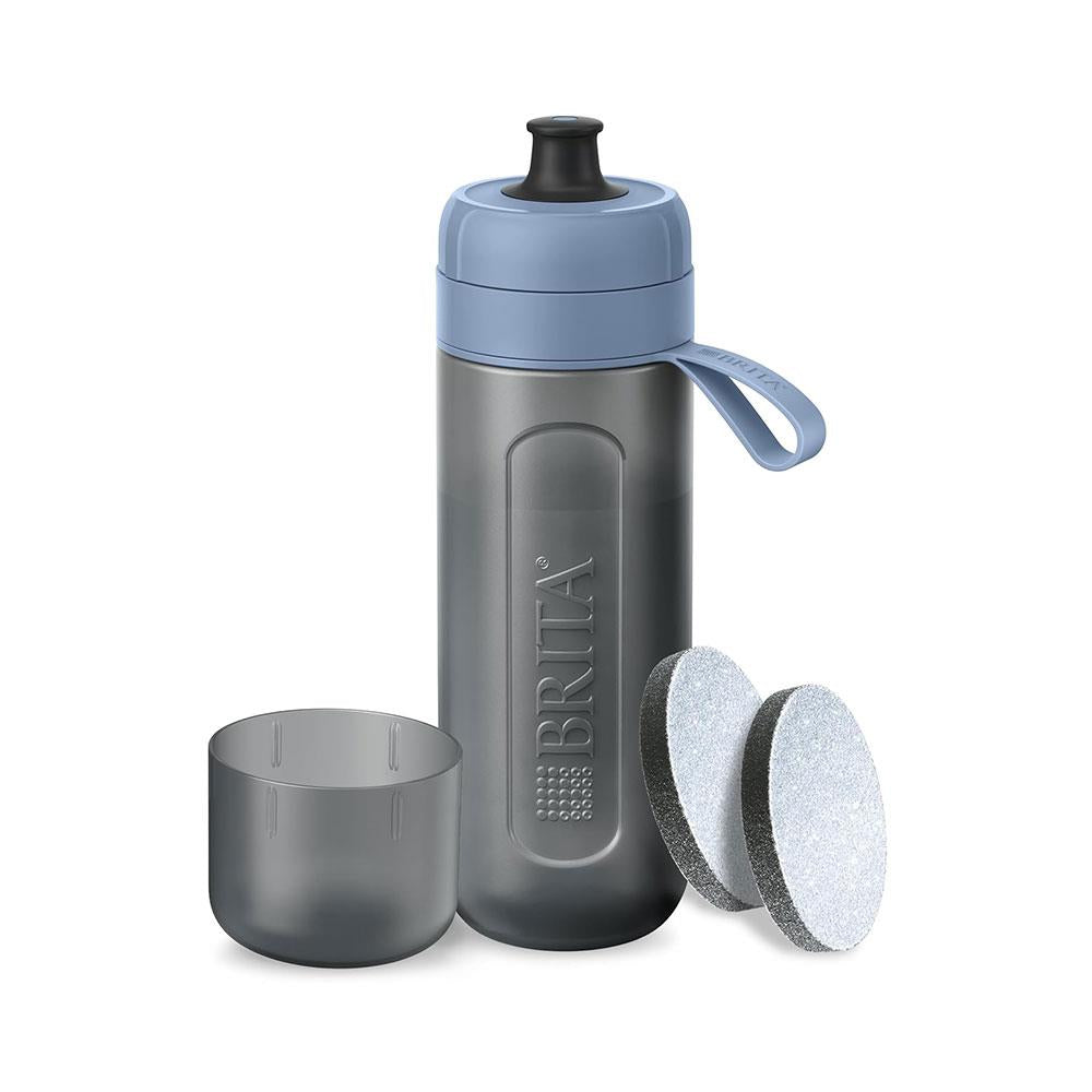 Brita Sports Water Filter Bottle Model Active 600ml With 2 MicroDiscs Filters - Dark Blue