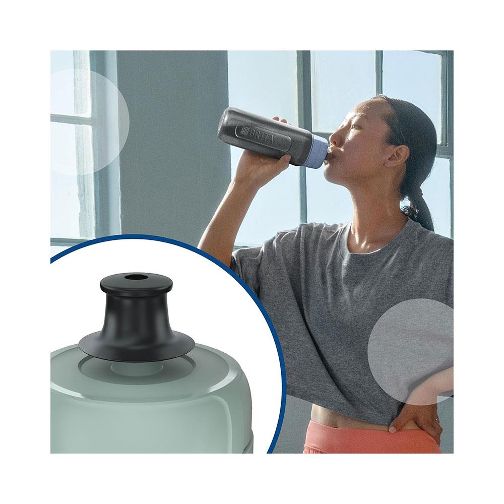 Brita Sports Water Filter Bottle Model Active 600ml With 2 MicroDiscs Filters - Dark Blue
