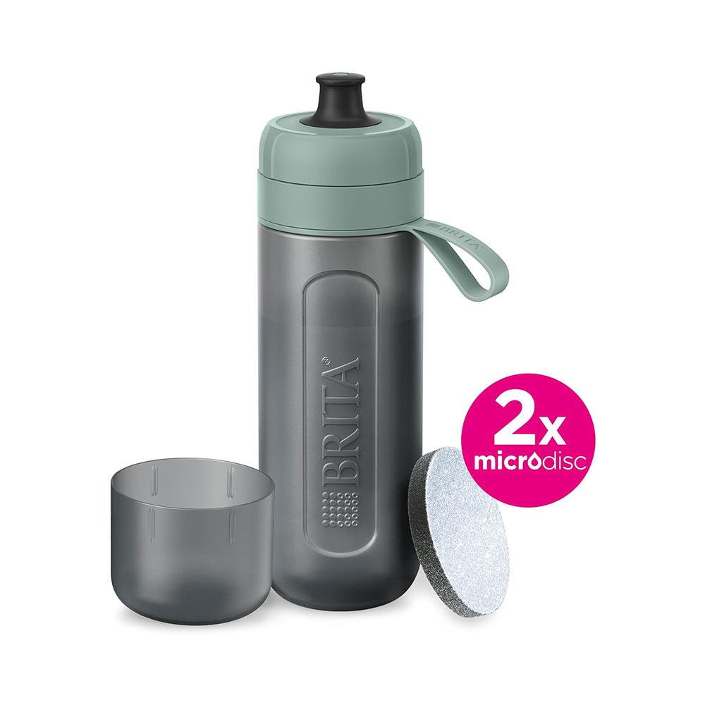 Brita Sports Water Filter Bottle Model Active 600ml With 2 MicroDiscs Filters - Dark Green Secondary image