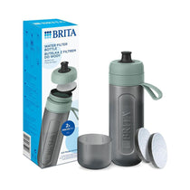 Brita Sports Water Filter Bottle Model Active 600ml With 2 MicroDiscs Filters - Dark Green