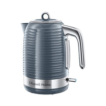 Russell Hobbs Inspire Electric Jug Kettle Premium Textured High Gloss 3000W 1.7 Litres - Grey