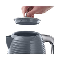 Russell Hobbs Inspire Electric Jug Kettle Premium Textured High Gloss 3000W 1.7 Litres - Grey