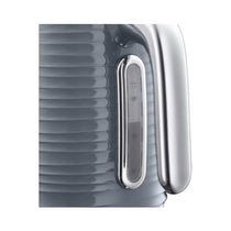 Russell Hobbs Inspire Electric Jug Kettle Premium Textured High Gloss 3000W 1.7 Litres - Grey
