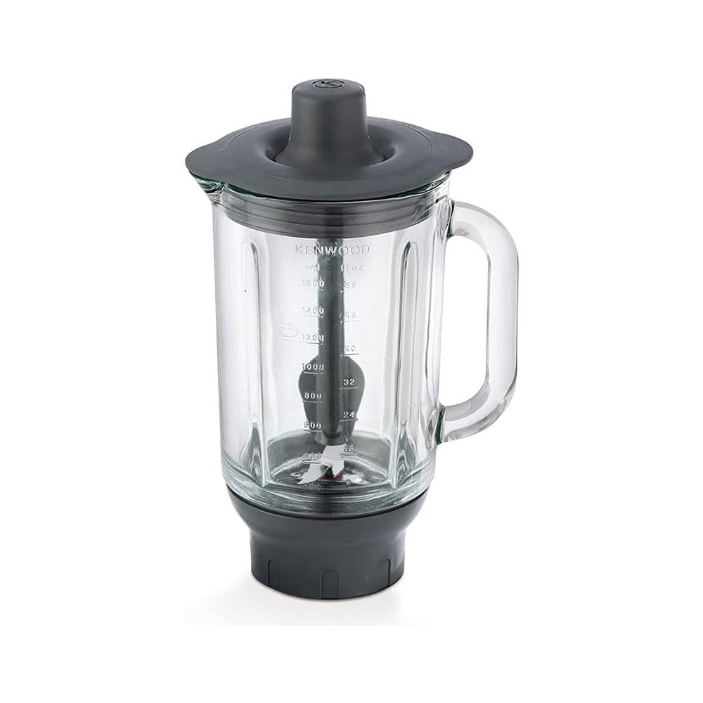 Kenwood Thermoresist Glass Blender Attachment With Stir Stick 1.6 Litres - Black Main image