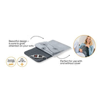 Beurer HK 125 XXL Heating Cushion Electric Heat Pad 60 x 40cm - Gray