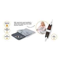 Beurer HK 125 XXL Heating Cushion Electric Heat Pad 60 x 40cm - Gray
