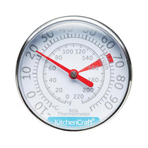KitchenCraft Milk Frothing Thermometer Stainless Steel Kitchen Gadget - Silver