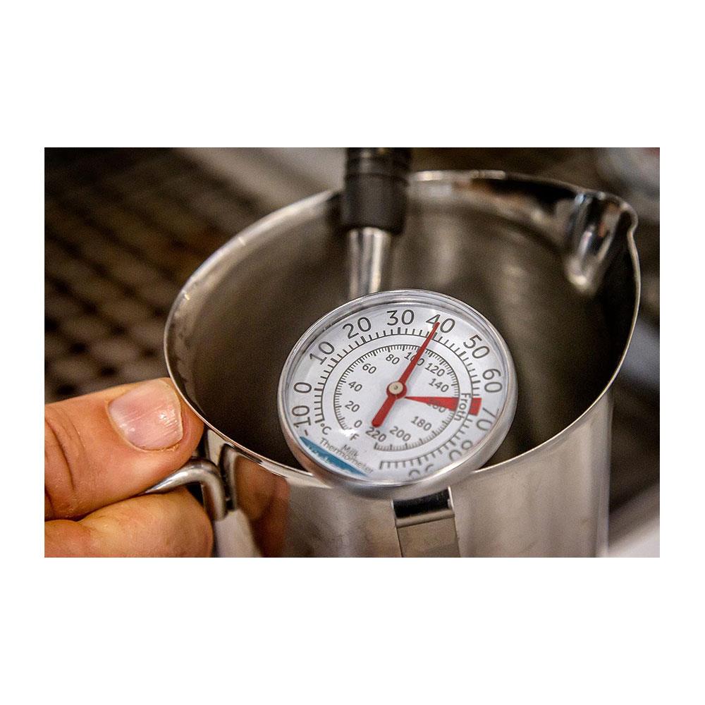 KitchenCraft Milk Frothing Thermometer Stainless Steel Kitchen Gadget - Silver