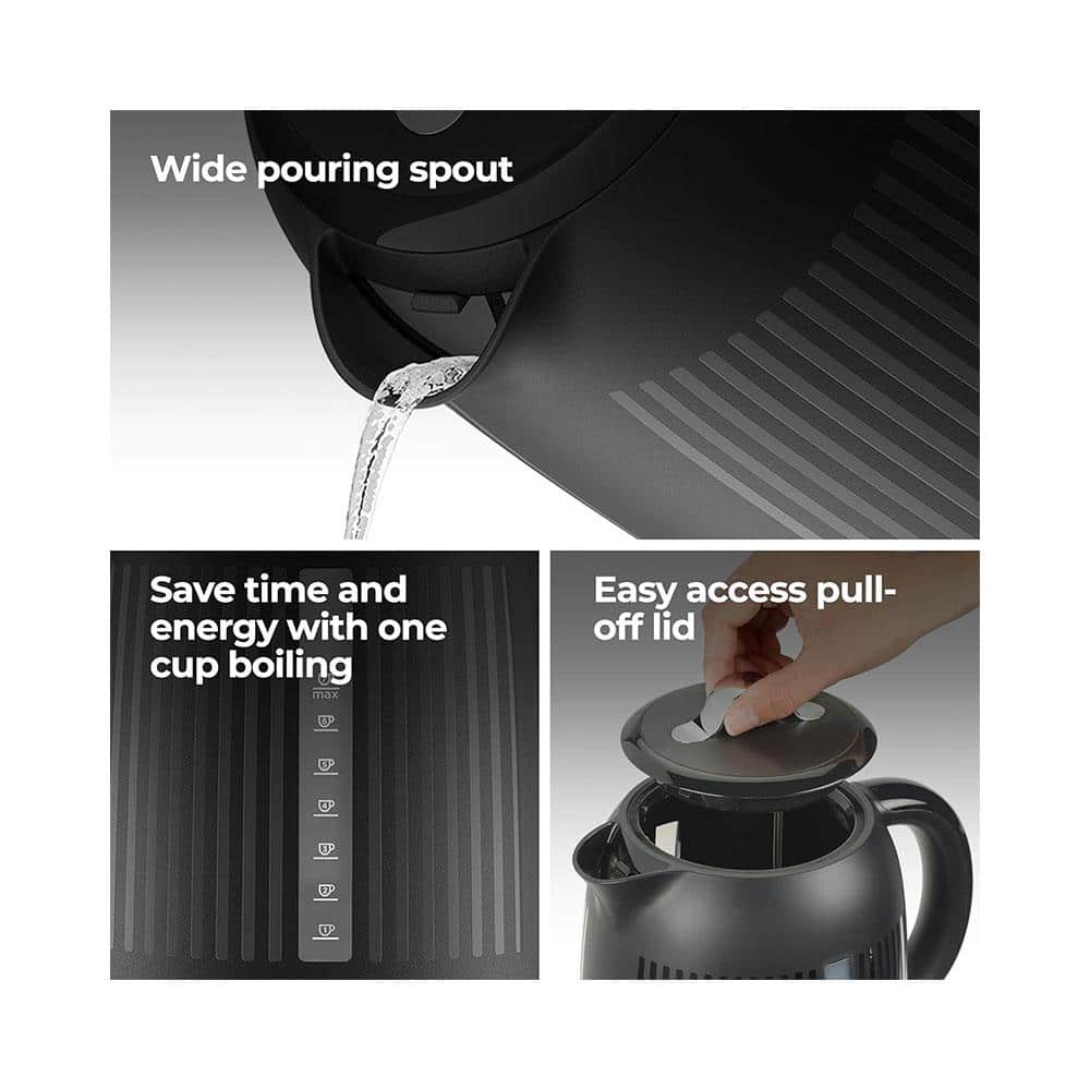 Kenwood Dawn Electric Jug Kettle 3000W 1.7 Litres - Midnight Black