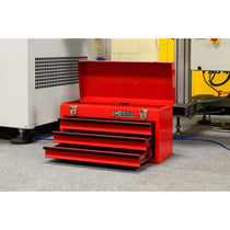 Hilka 3 Drawer Portable Tool Chest Steel Metal Tools Storage Box - Red
