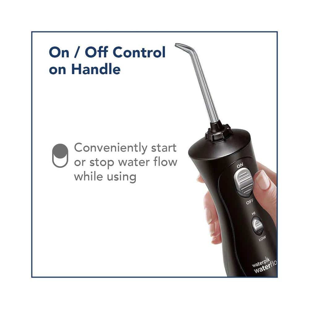 Waterpik Cordless Plus Rechargeable Water Flosser 2 Pressure Settings - Black