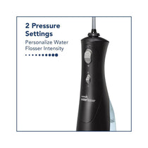 Waterpik Cordless Plus Rechargeable Water Flosser 2 Pressure Settings - Black