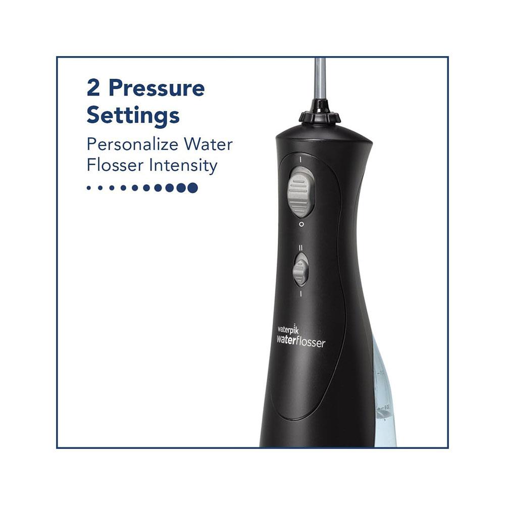 Waterpik Cordless Plus Rechargeable Water Flosser 2 Pressure Settings - Black