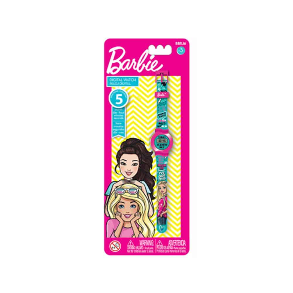 Barbie Girls Digital LCD Watch With 5 Functions - Pink Main image