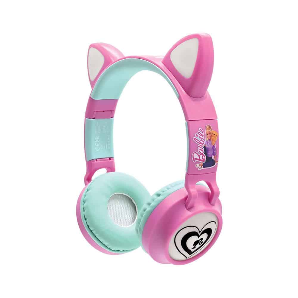 Lexibook Barbie Bluetooth Headphones With LED Lights - Pink/Blue Main image