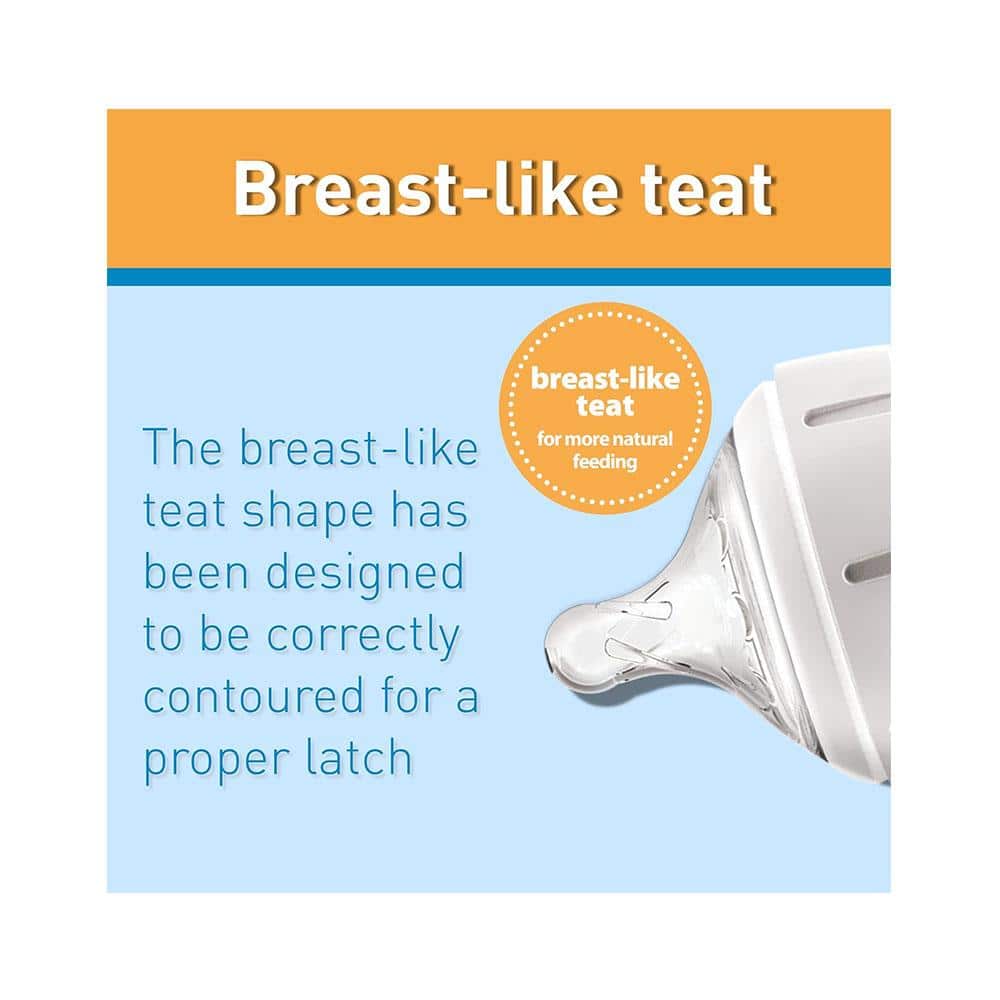 Dr Browns Options+ Level 3 Narrow Neck Teat 2 Pack 6 Months+ - Transparent Secondary image