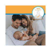 Dr Browns Options+ Level 3 Narrow Neck Teat 2 Pack 6 Months+ - Transparent