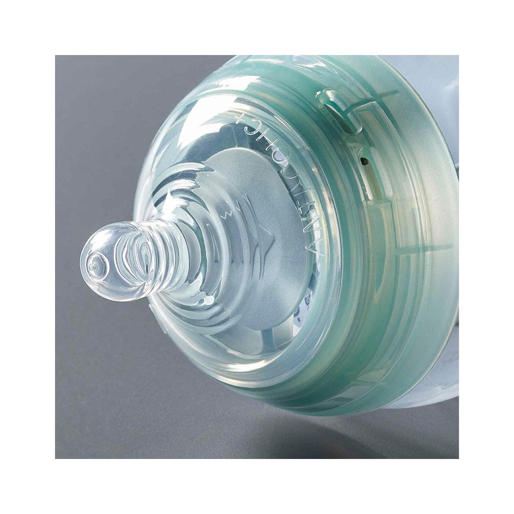 Tommee Tippee Closer To Nature Advanced Anti-Colic Baby Bottle Teats Medium Flow 2 Pack 3+ Months - Clear