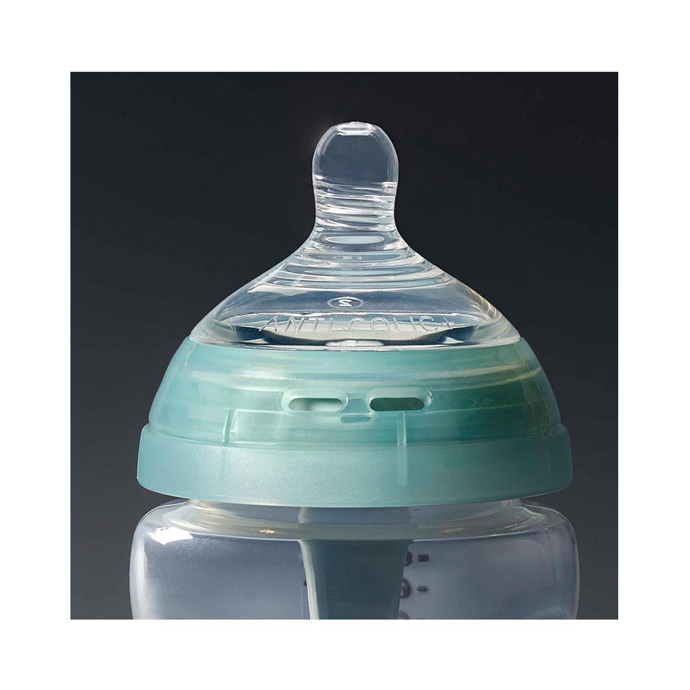 Tommee Tippee Closer To Nature Advanced Anti-Colic Baby Bottle Teats Medium Flow 2 Pack 3+ Months - Clear
