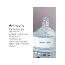Tommee Tippee Closer To Nature Baby Bottle 340ml Anti-Colic Valve 2 Pack 3+ Months - Clear