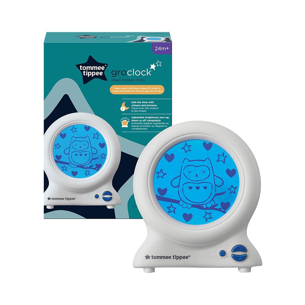 Tommee Tippee Groclock Sleep Trainer Alarm Clock & Nightlight For Young Children USB-Powered - Off White Secondary image