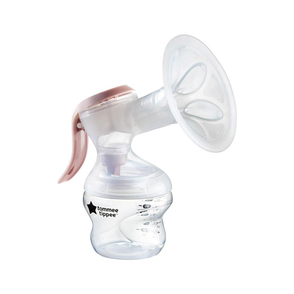 Tommee Tippee Made For Me Single Manual Breast Pump With Baby Bottle 150ml - Clear Main image
