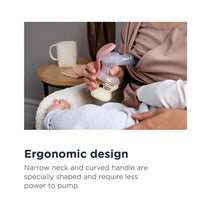 Tommee Tippee Made For Me Single Manual Breast Pump With Baby Bottle 150ml - Clear