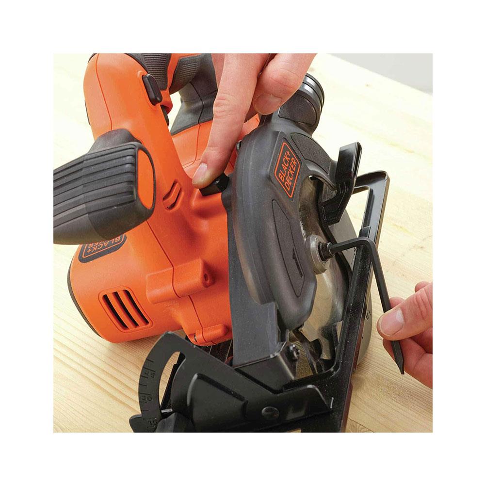 Black & Decker 18V Circular Saw With 1.5Ah Battery And 400mA Charger - Orange/Black Secondary image