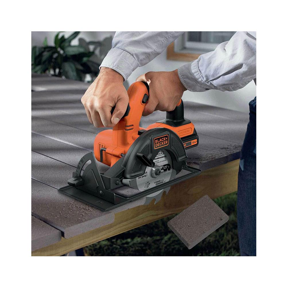 Black & Decker 18V Circular Saw With 1.5Ah Battery And 400mA Charger - Orange/Black