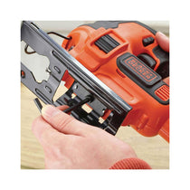 Black & Decker 18V Cordless Jigsaw With 1.5Ah Battery & Charger 3 Blades Kit - Black/Orange