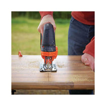 Black & Decker 18V Cordless Jigsaw With 1.5Ah Battery & Charger 3 Blades Kit - Black/Orange