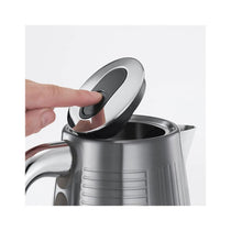 Russell Hobbs Geo Steel Cordless Electric Kettle Contemporary Design Textured Stainless Steel 1.7 Litre - Silver