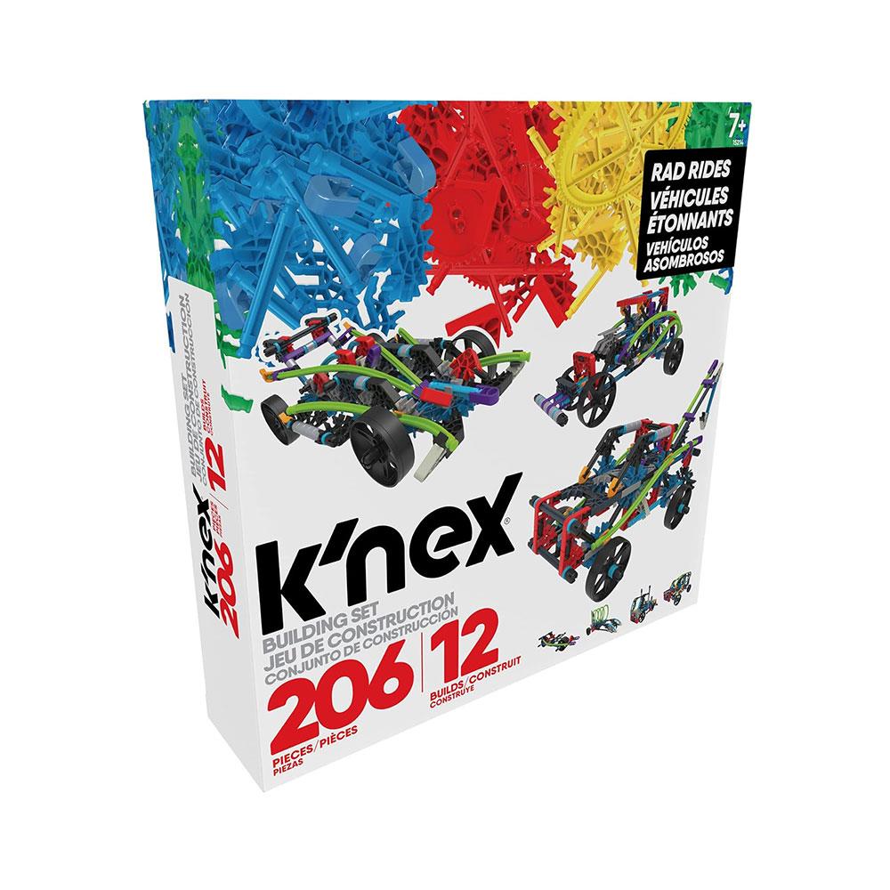 K'Nex Rad Rides 12 In 1 Building Set Educational Construction Toys For Boys & Girls 206 Pieces - Multicolour