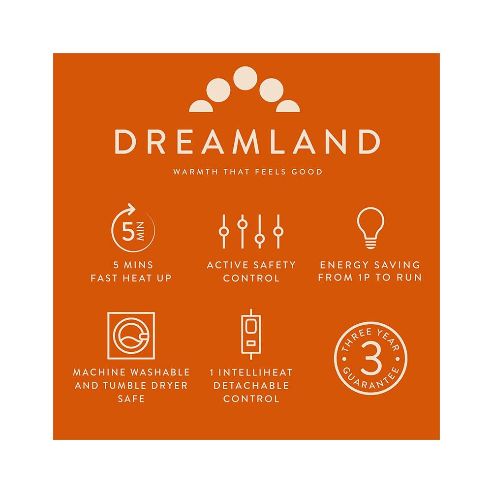 Dreamland Revive Me Heat Pad XL Size Electric Heating Pad 38 x 50cm - Grey
