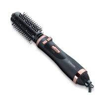 Beurer HT 80 Rotating Hot Air Brush With Ceramic Coating & 2 Heat Settings 1000W With 2 Attachments - Black