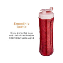 Tower Cavaletto Personal Jug Blender With Tritan Smoothie Bottle 300W 500ml - Marshmallow Pink & Rose Gold