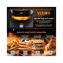 Tower Vortx Vizion Digital Air Fryer With Rapid Air Circulation 1800W 7 Litres - Black