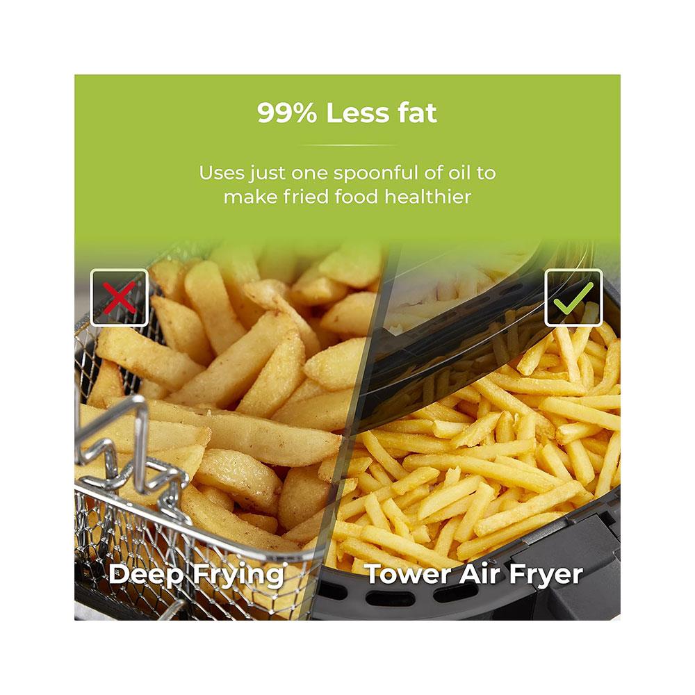 Tower Vortx Vizion Digital Air Fryer With Rapid Air Circulation 1800W 7 Litres - Black