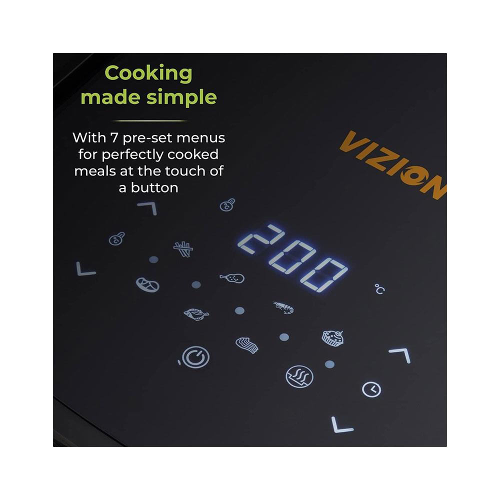 Tower Vortx Vizion Digital Air Fryer With Rapid Air Circulation 1800W 7 Litres - Black