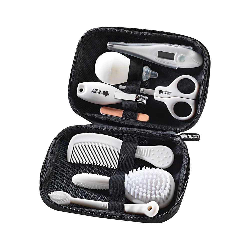 Tommee Tippee Baby Healthcare And Grooming Kit 9 Essential Newborn Care Items In Waterproof Travel Case - Black Main image