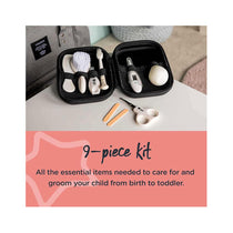 Tommee Tippee Baby Healthcare And Grooming Kit 9 Essential Newborn Care Items In Waterproof Travel Case - Black