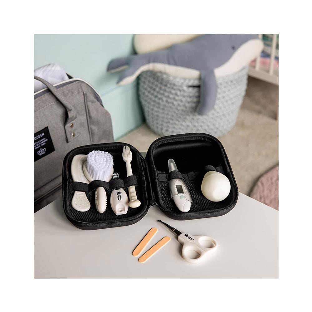 Tommee Tippee Baby Healthcare And Grooming Kit 9 Essential Newborn Care Items In Waterproof Travel Case - Black