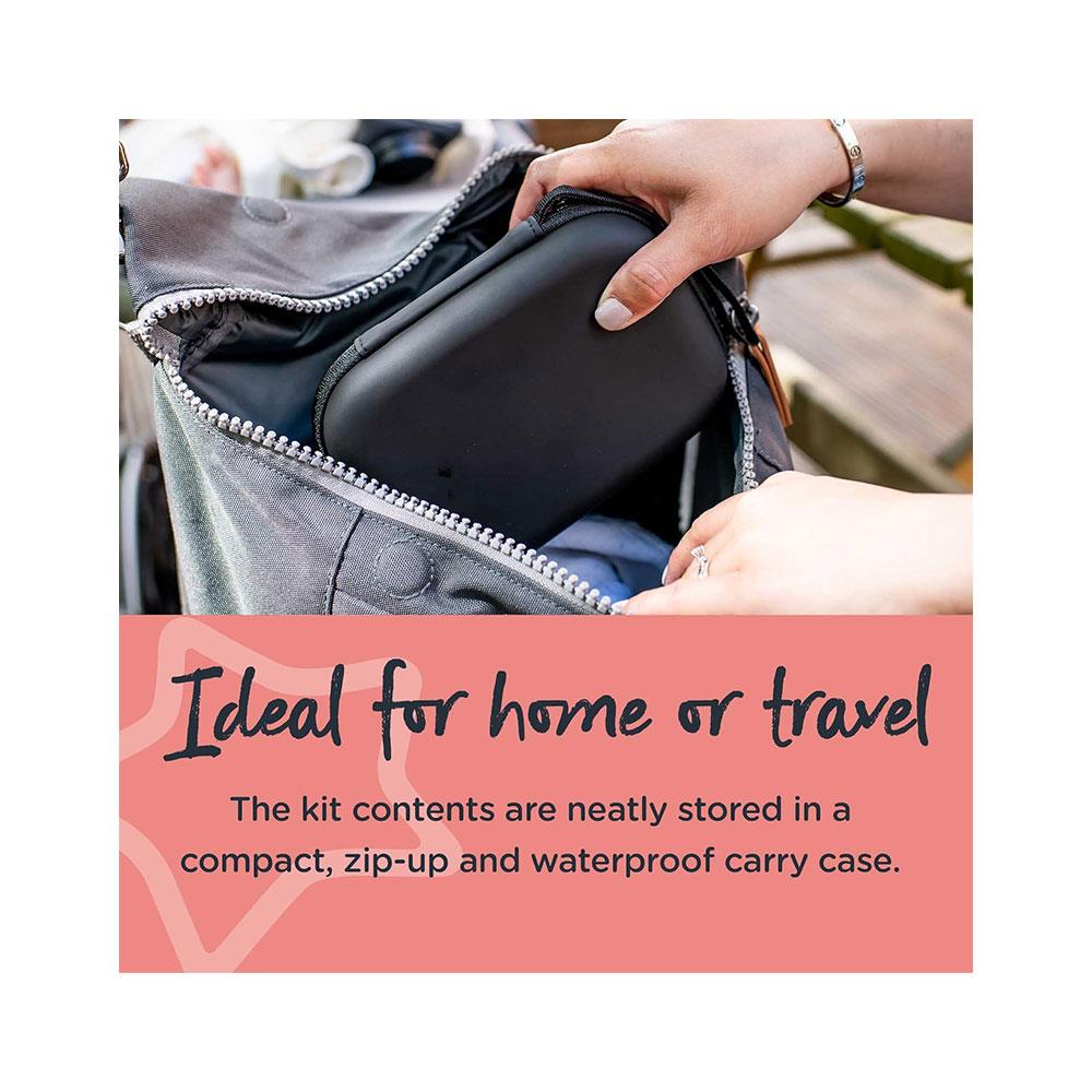 Tommee Tippee Baby Healthcare And Grooming Kit 9 Essential Newborn Care Items In Waterproof Travel Case - Black